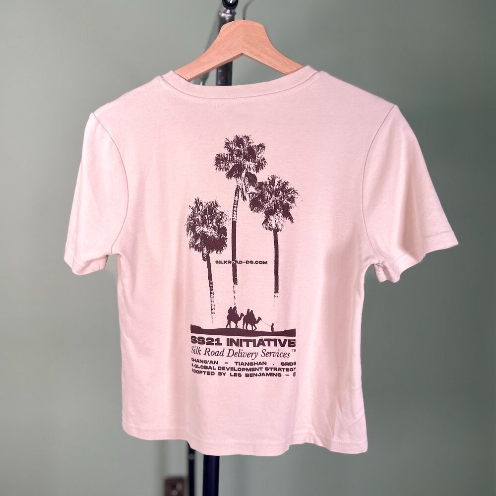 Les Benjamins Off-White Silk Road Delivery Services Graphic Tee - Size S